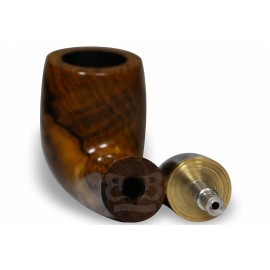 Cachimbo Bertoldi Elite Dourado – Filtro Permanente Chifre